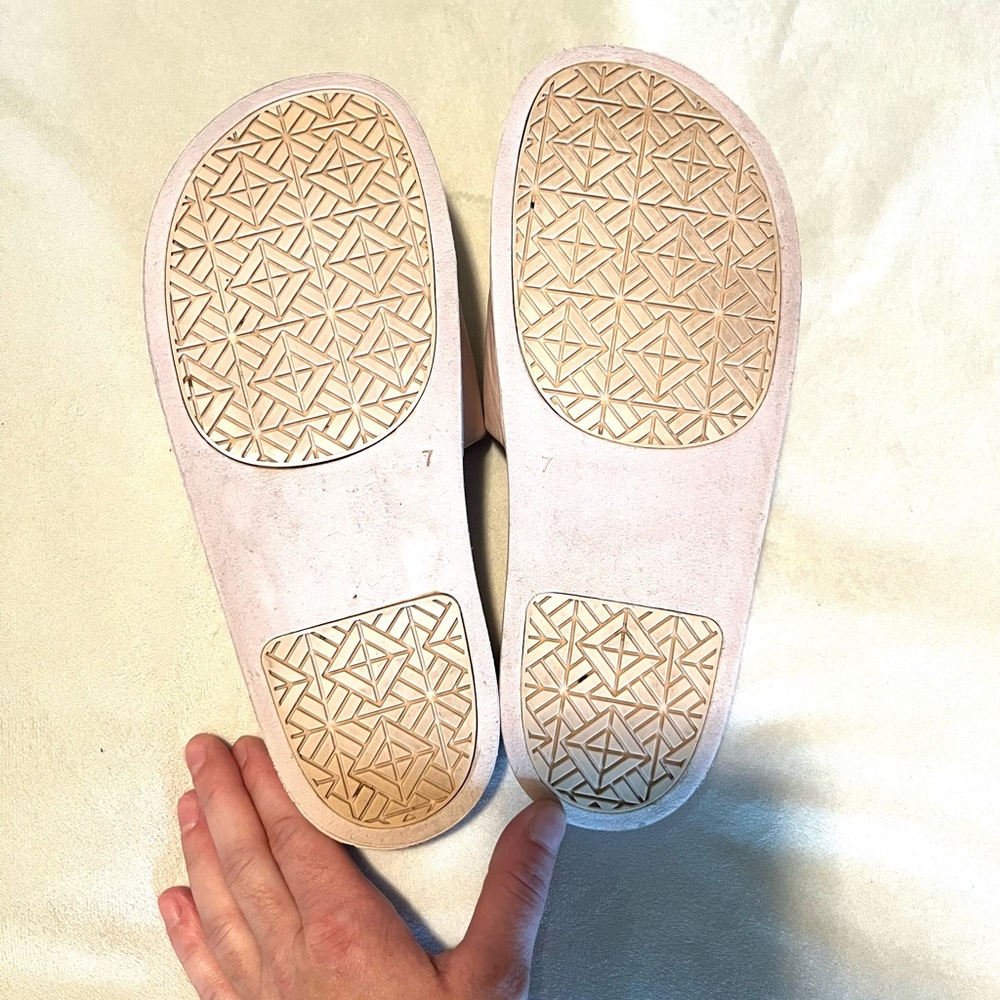 Tory Burch Women's Beige Slide Sandals - Picture 2 of 2